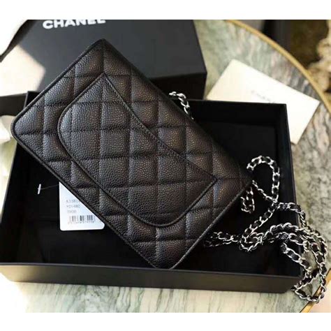 chanel black lambskin wallet on chain|chanel timeless wallet on chain.